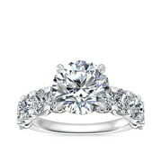 1.50 Ct Elegant Round Cut Solitaire Natural Diamond Wedding Ring for Bride Solid 14K White Gold Size 7 (F-G/VS1) by Caratup